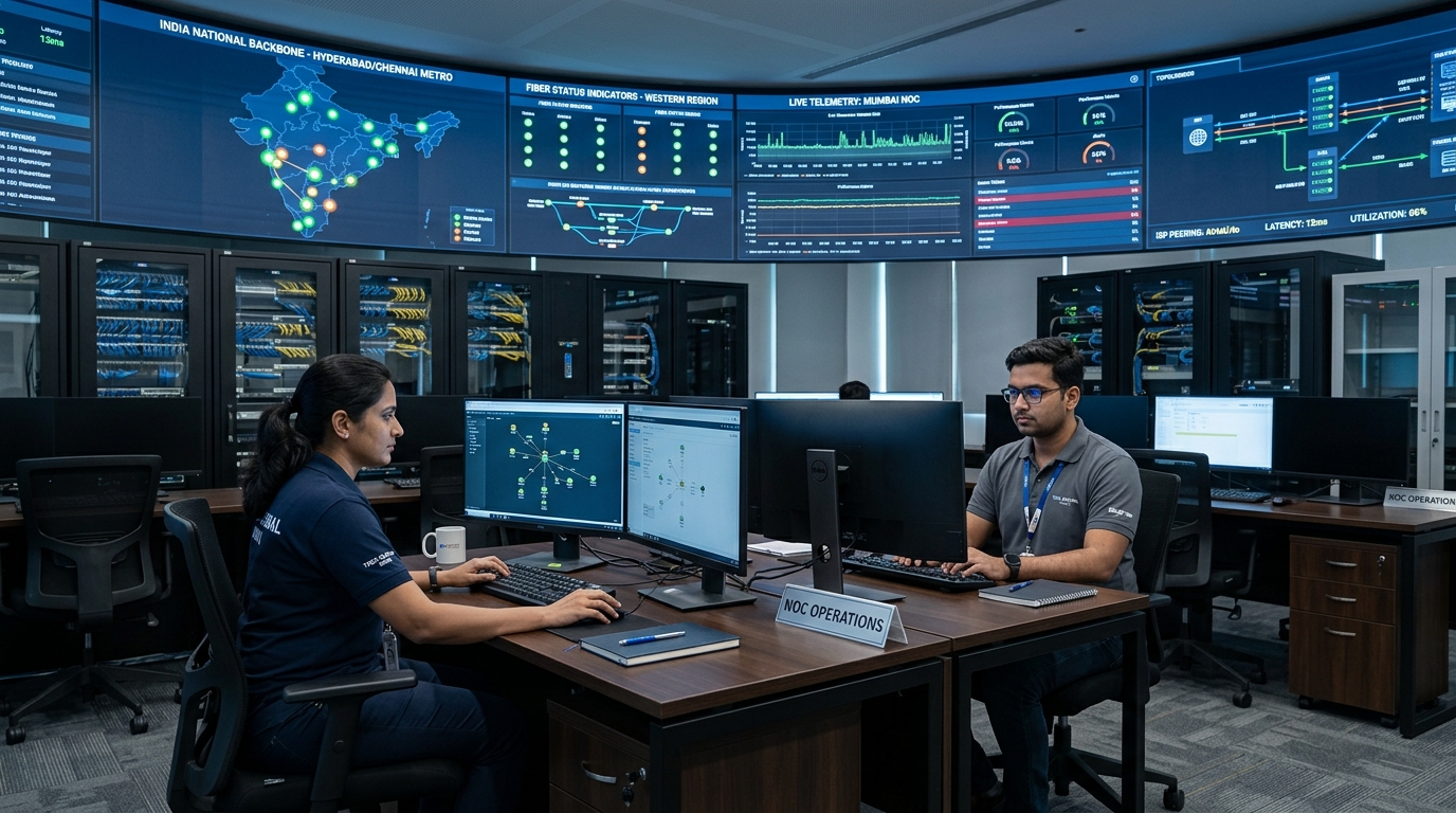 Skycom Infrastructure Command Center and Engineering Operations